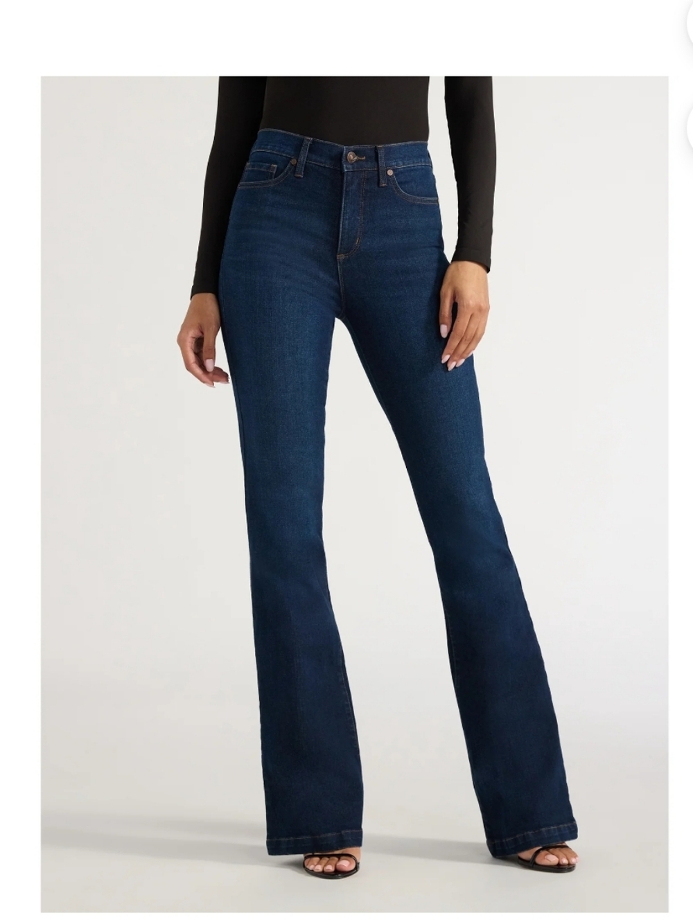 Sofia by Sofia Vergara Women's and Women's Plus Melisa Flare High Rise Jeans,